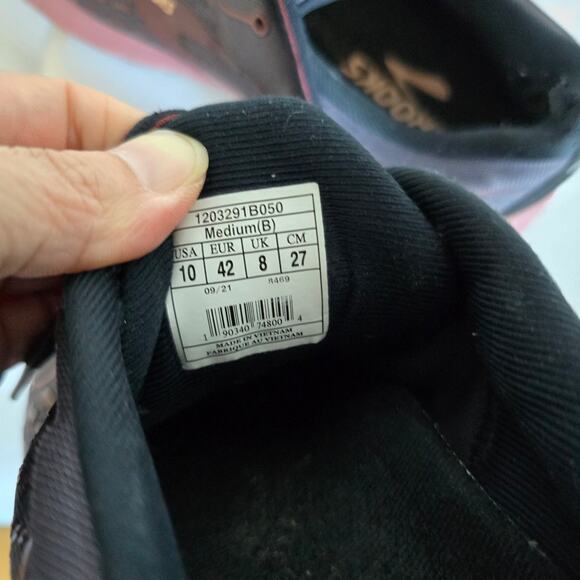 Brooks Womens Adrenaline GTS21 Running Shoes Sneakers Charcoal Gray Size 10 - Picture 8 of 10